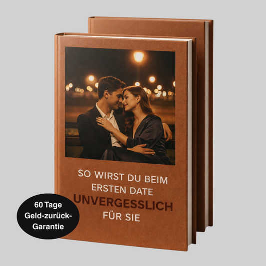 Ein Buch auf dem ein Mann und eine Frau auf einer Parkbank sitzend abgebildet sind. Sie hat sich zu ihm gedreht. Er hat den Arm um sie gelegt, ihre Hand ist auf seiner Brust.